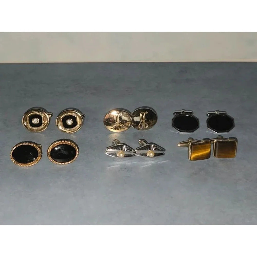 Vintage Men's Cufflinks Lot (B-1) #6